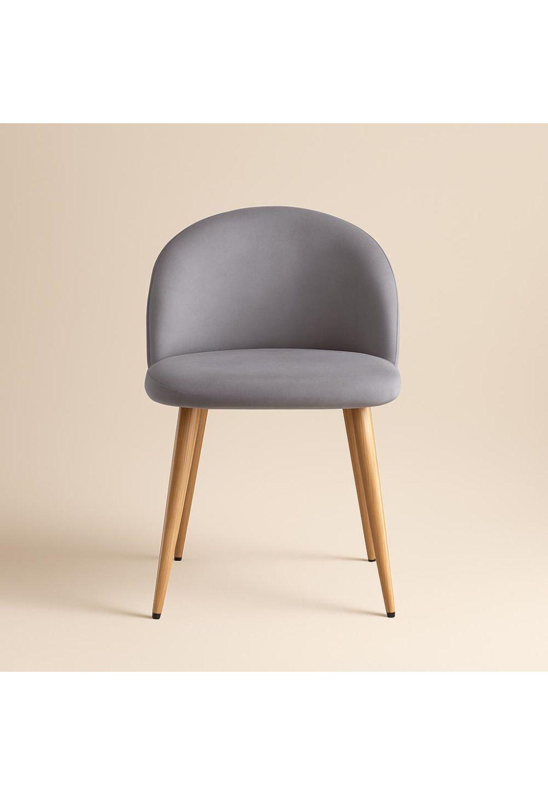 Silla Berna Velvet Oak Gris Respaldo Liso-3