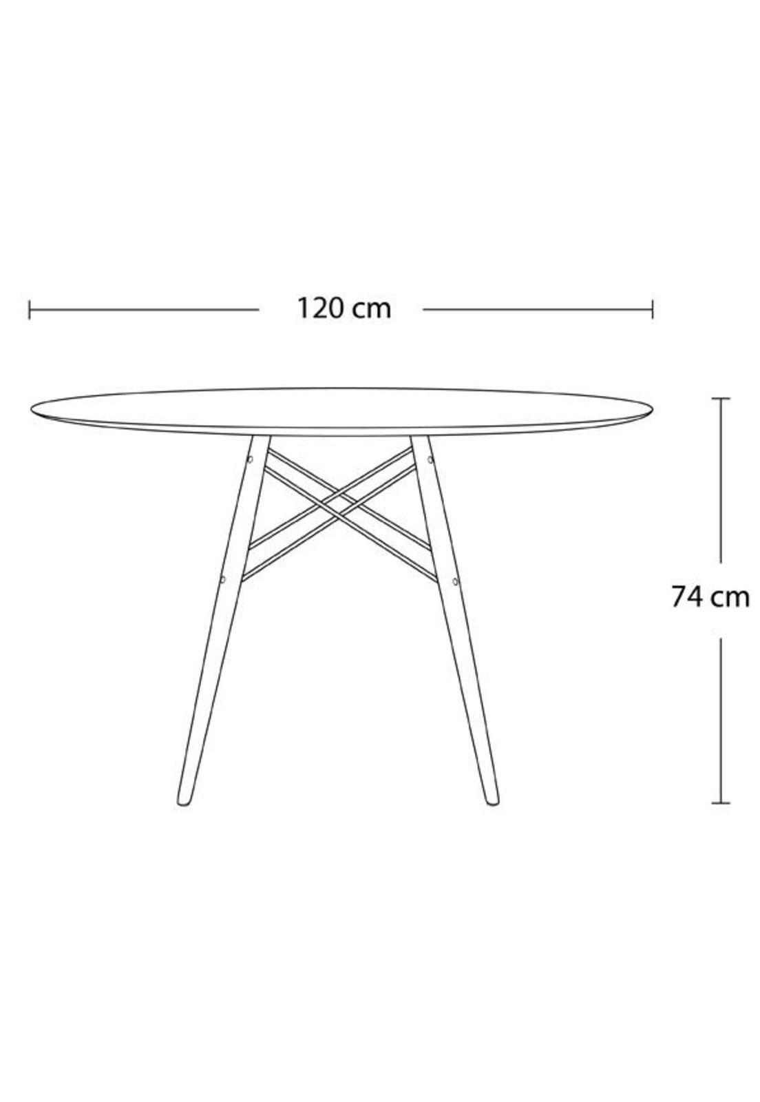 Mesa Eames Redonda 120cm Diámetro-2