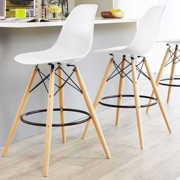 Taburete Eames blanco-8