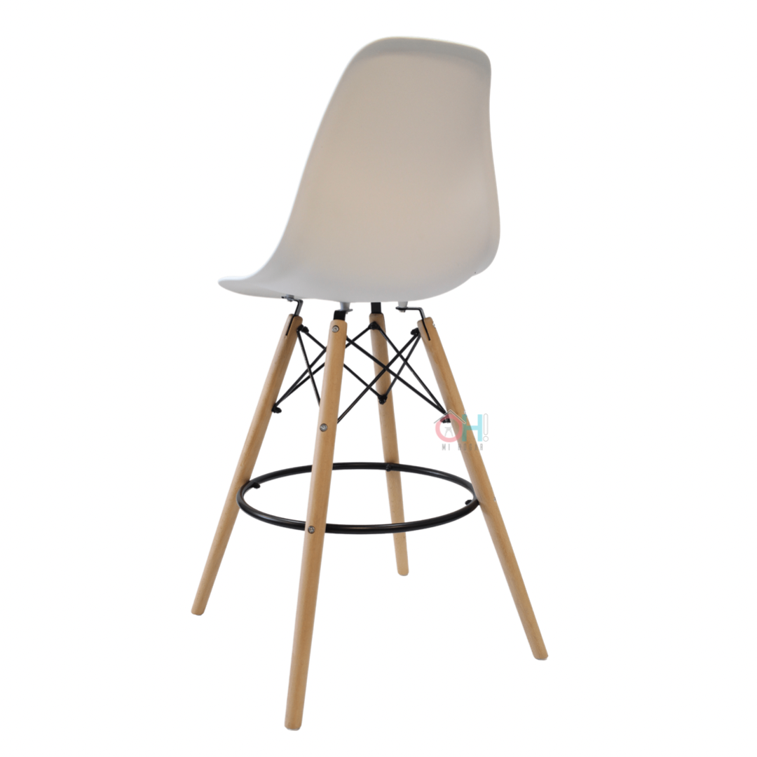 Taburete Eames blanco-3
