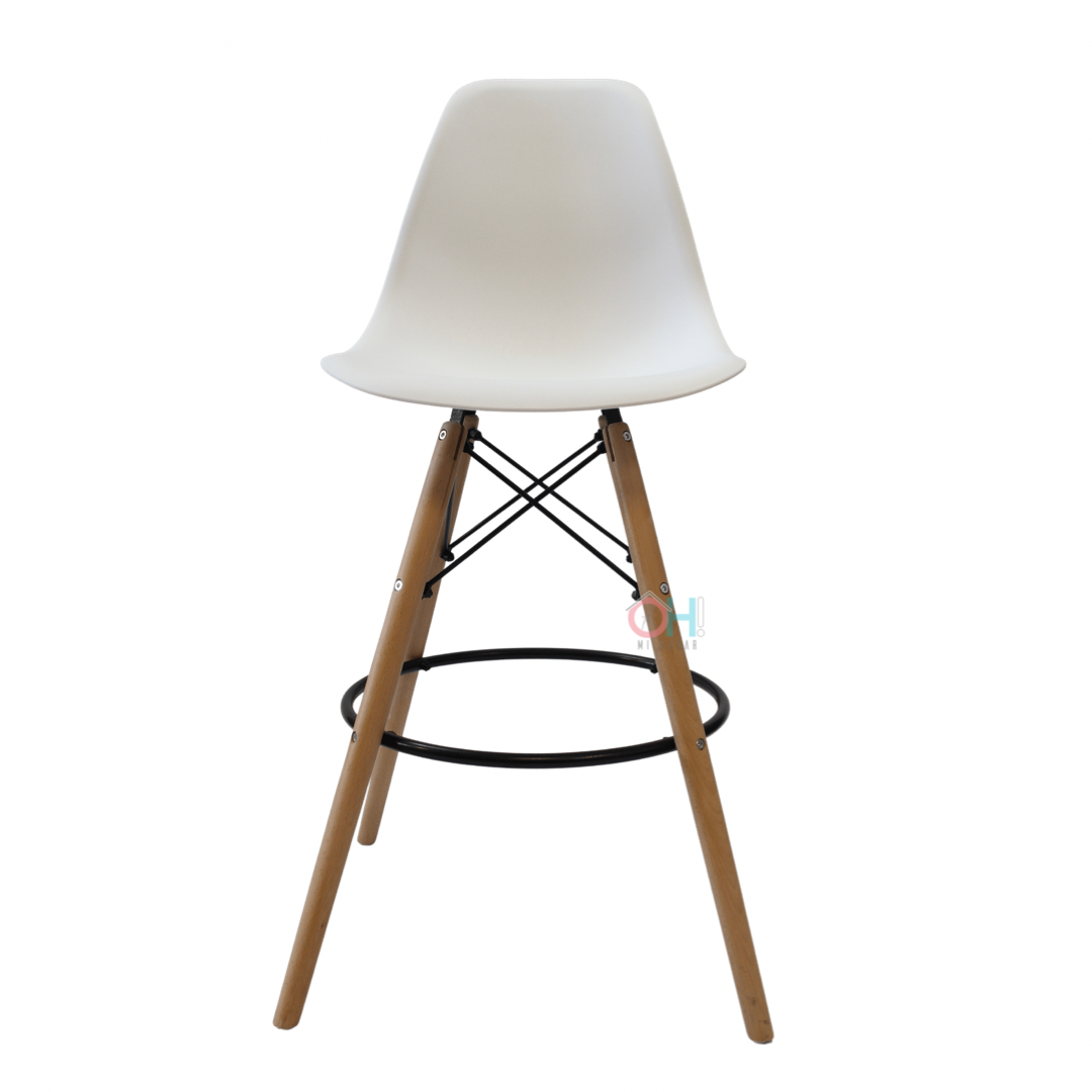 Taburete Eames blanco-1
