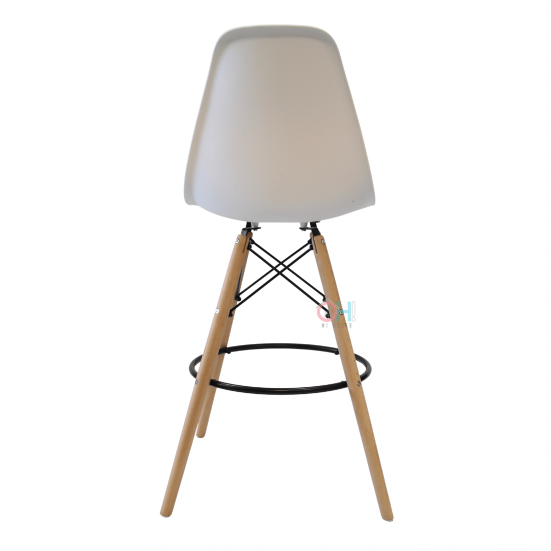 Taburete Eames blanco-4