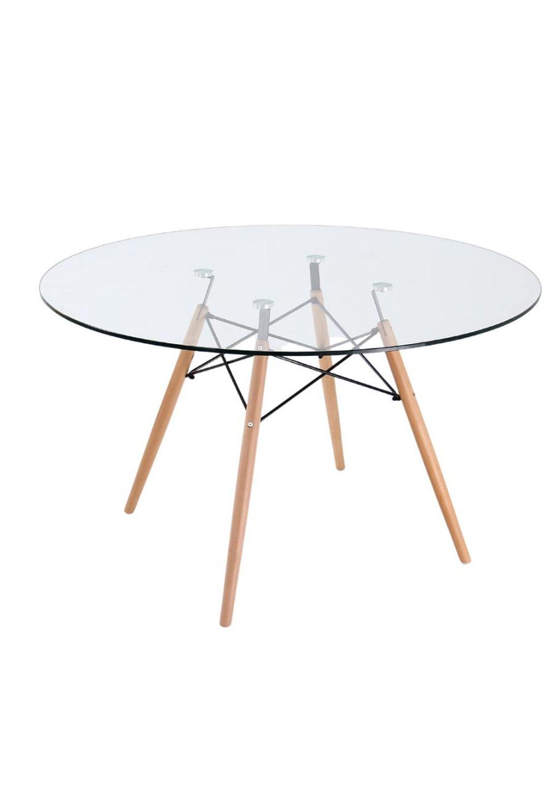 Mesa Eames Redonda de Vidrio 120cm-2