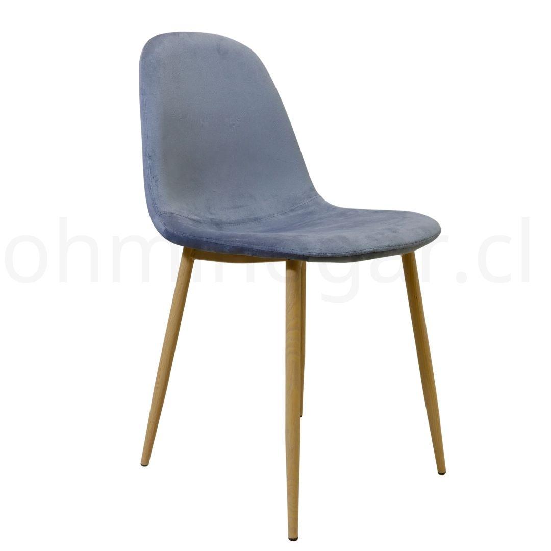Pack 4 Sillas Eames Velvet Gris -3