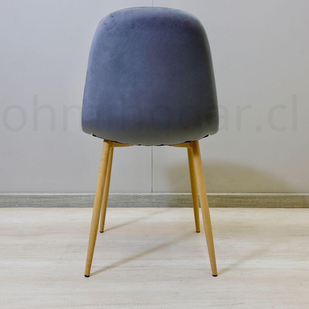 Pack 4 Sillas Eames Velvet Gris -4