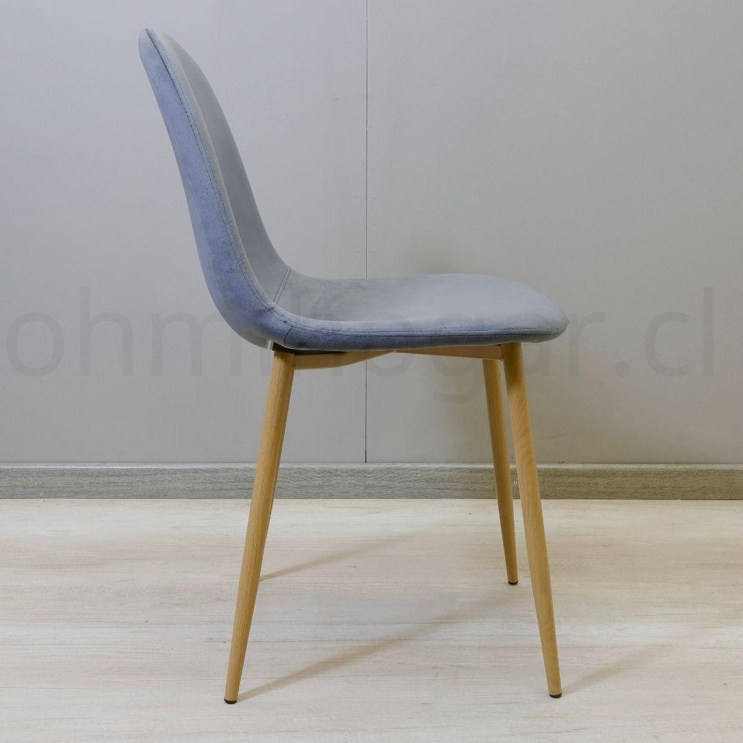 Pack 4 Sillas Eames Velvet Gris -5
