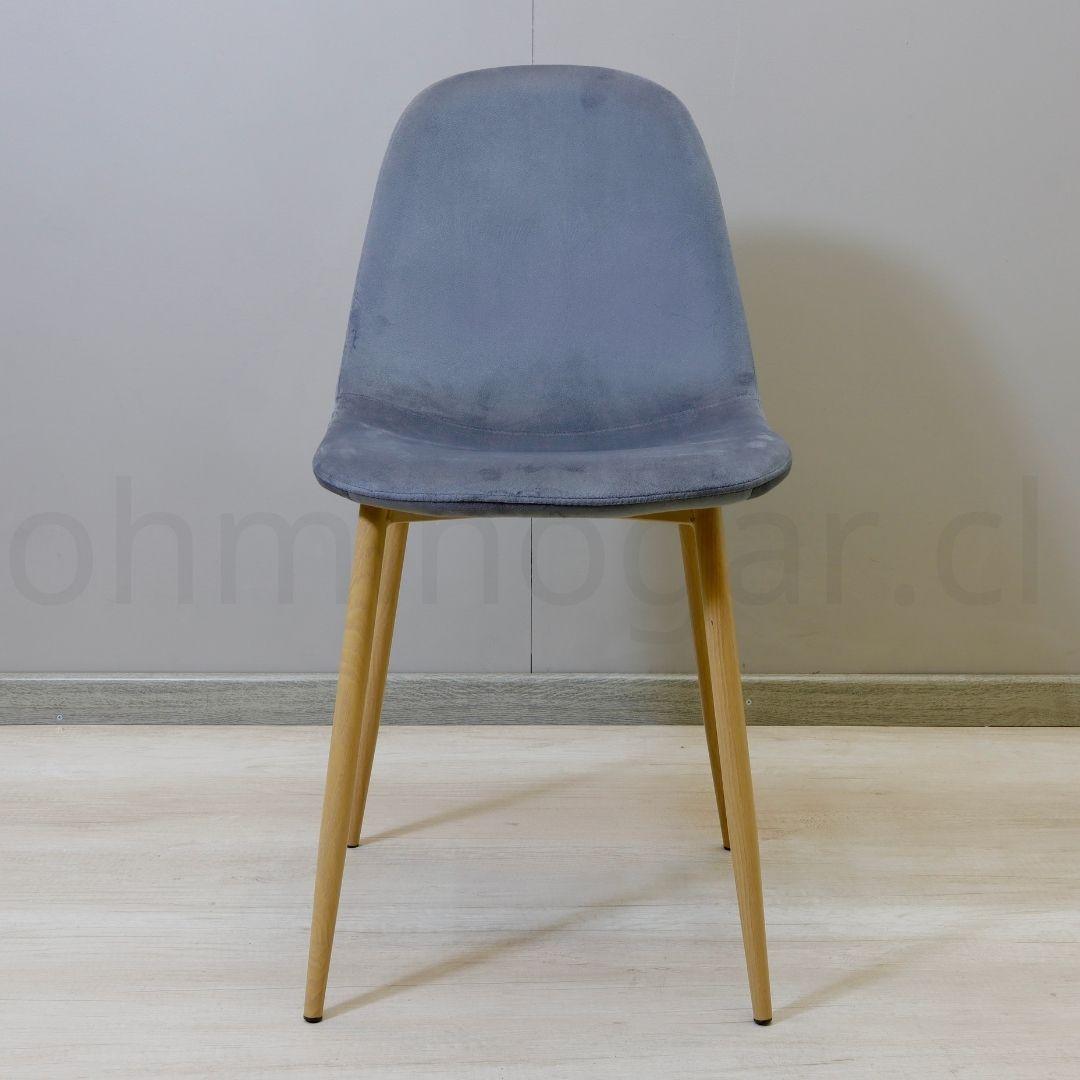 Pack 4 Sillas Eames Velvet Gris -6