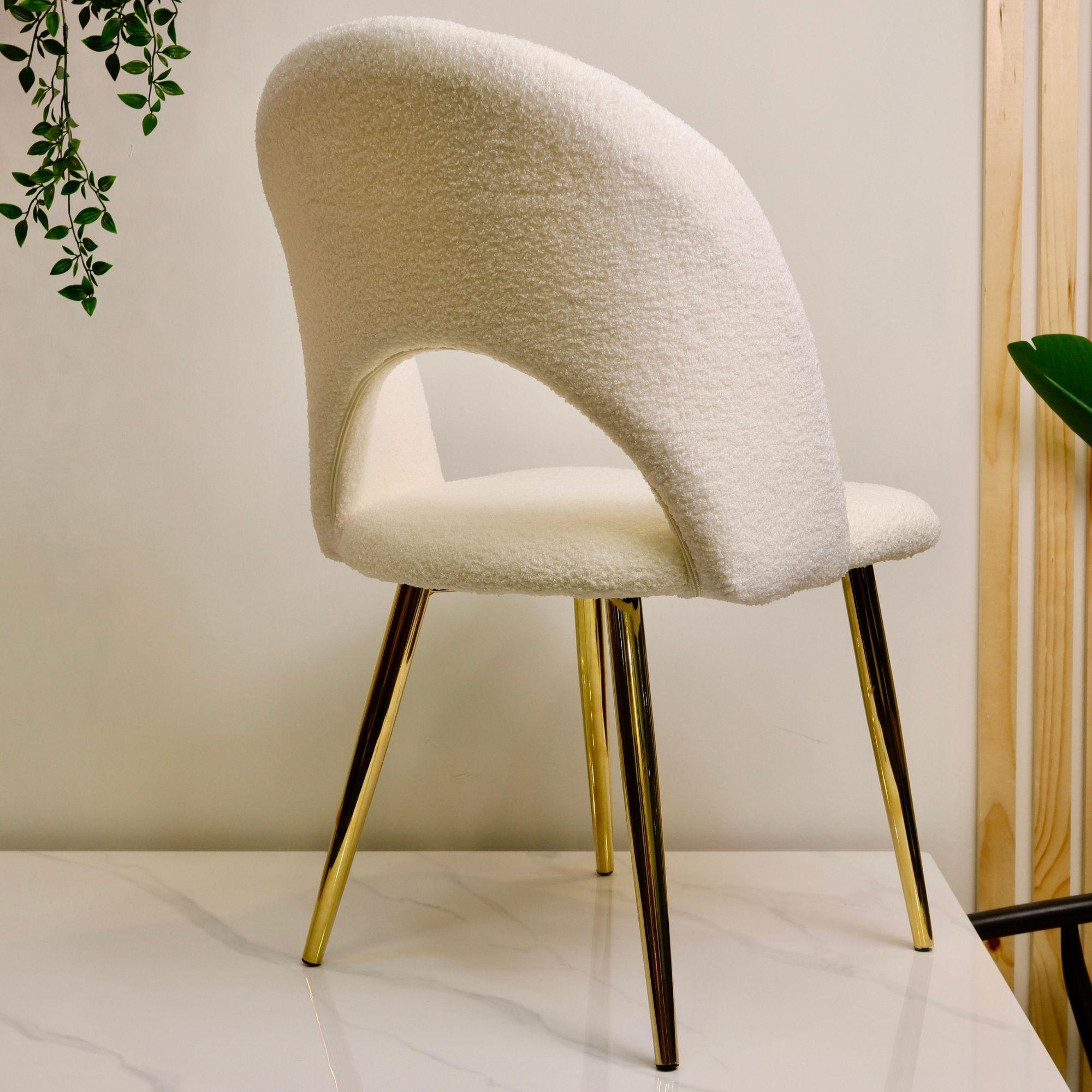 Silla Lana Bouclé Blanco-1