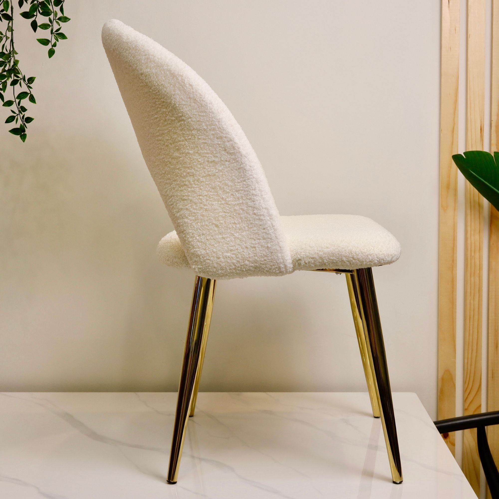 Silla Lana Bouclé Blanco-2