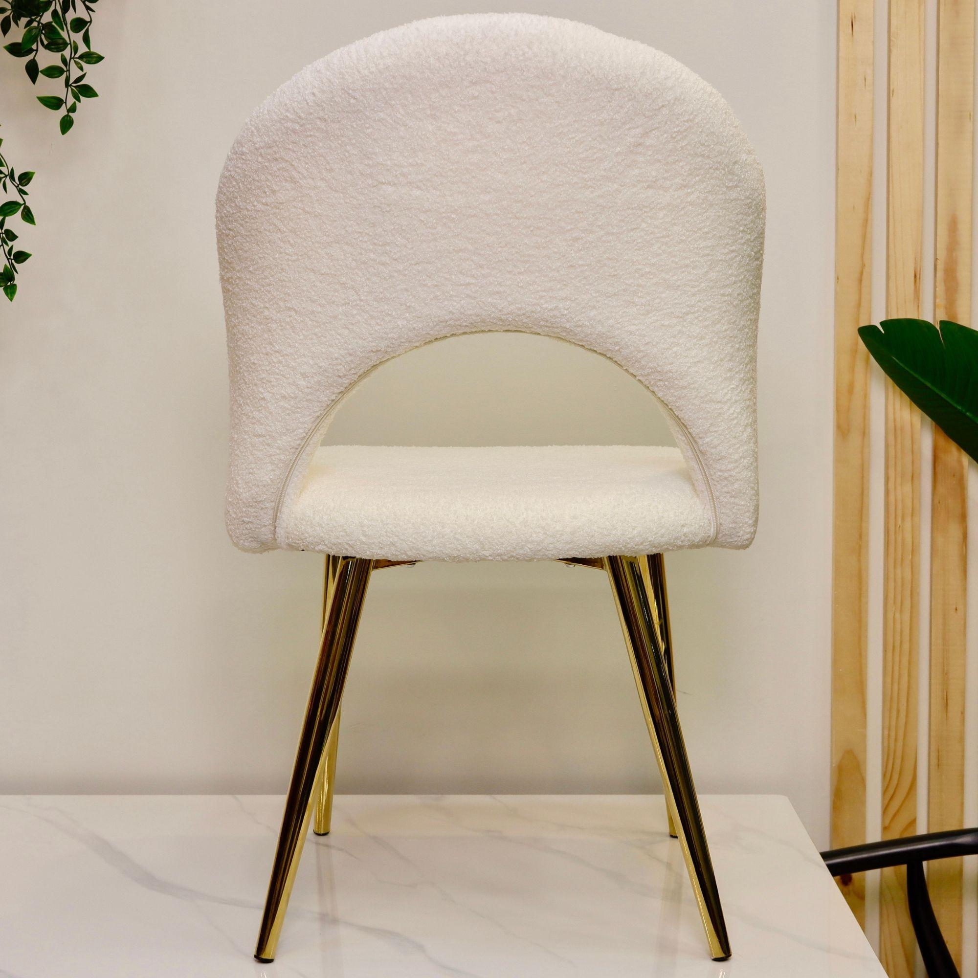 Silla Lana Bouclé Blanco-3