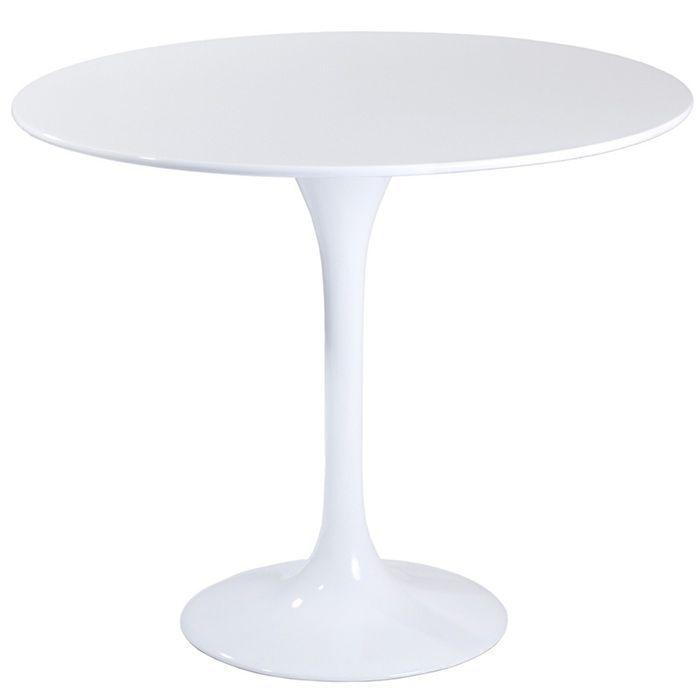 Comedor Redondo Tulip Blanco 80cm + 4 Sillas Eames Blanco-6