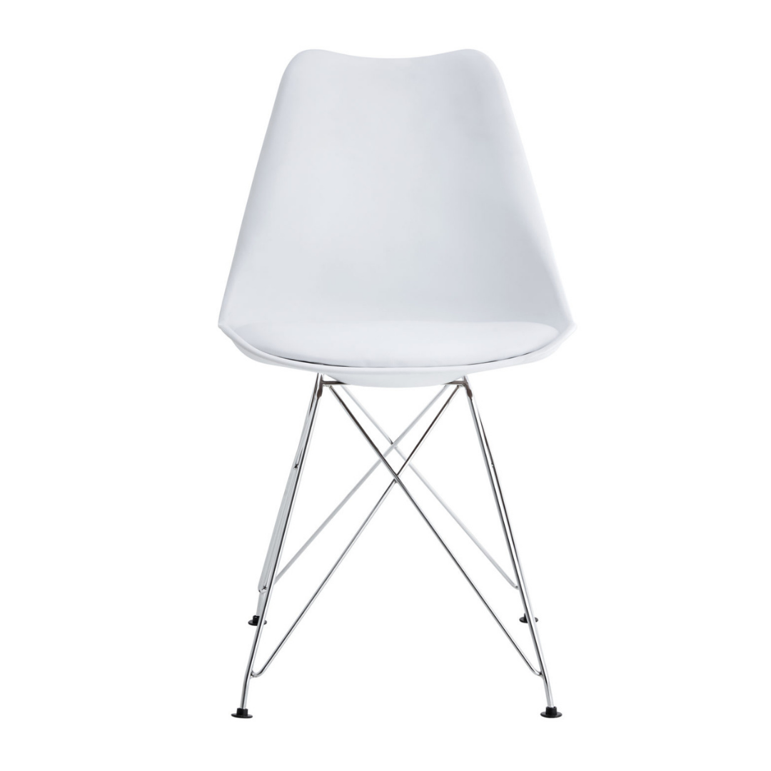 Pack 4 Sillas Eames Tulip Iron Blanco -2