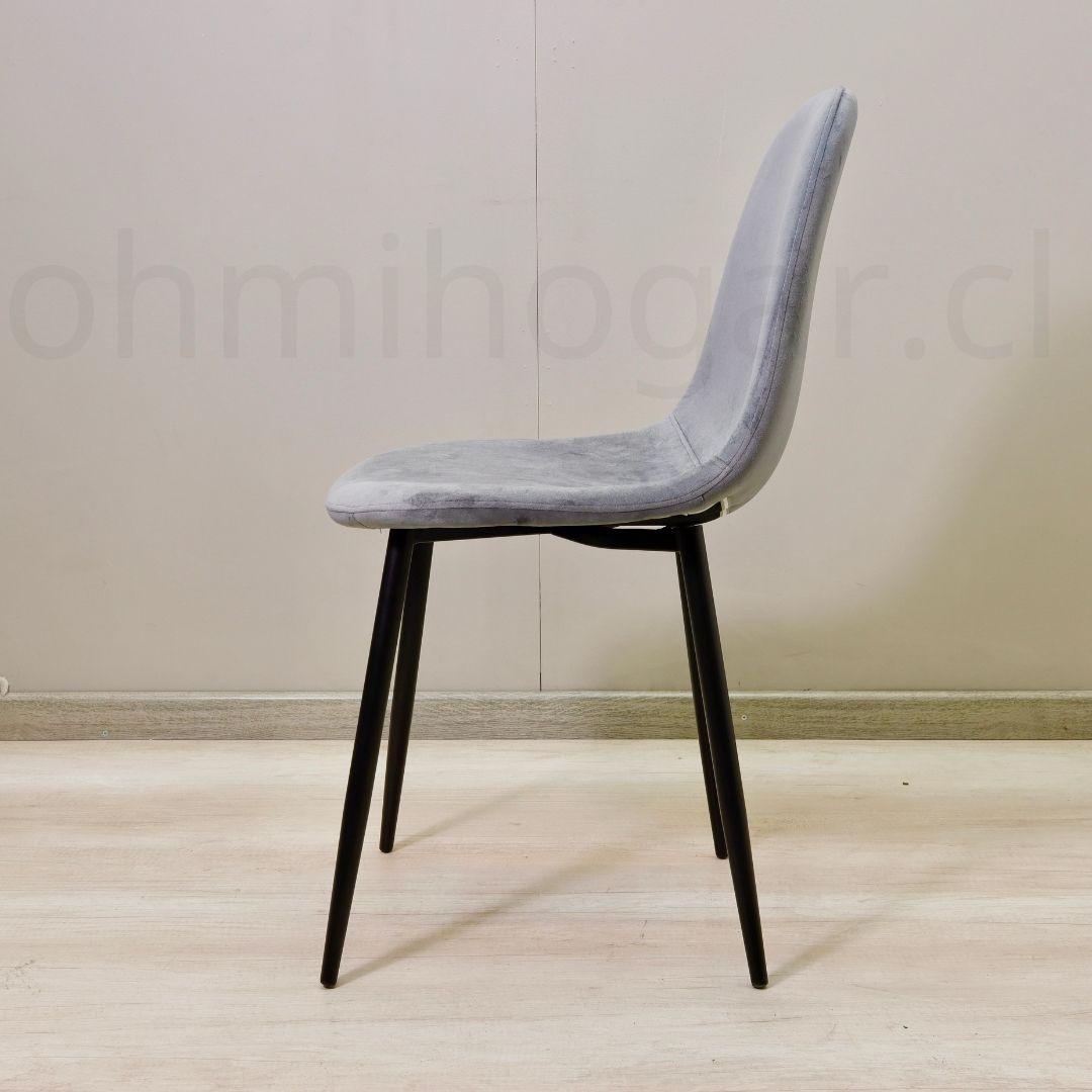 Pack 4 Sillas Eames VelVet PN Gris -2