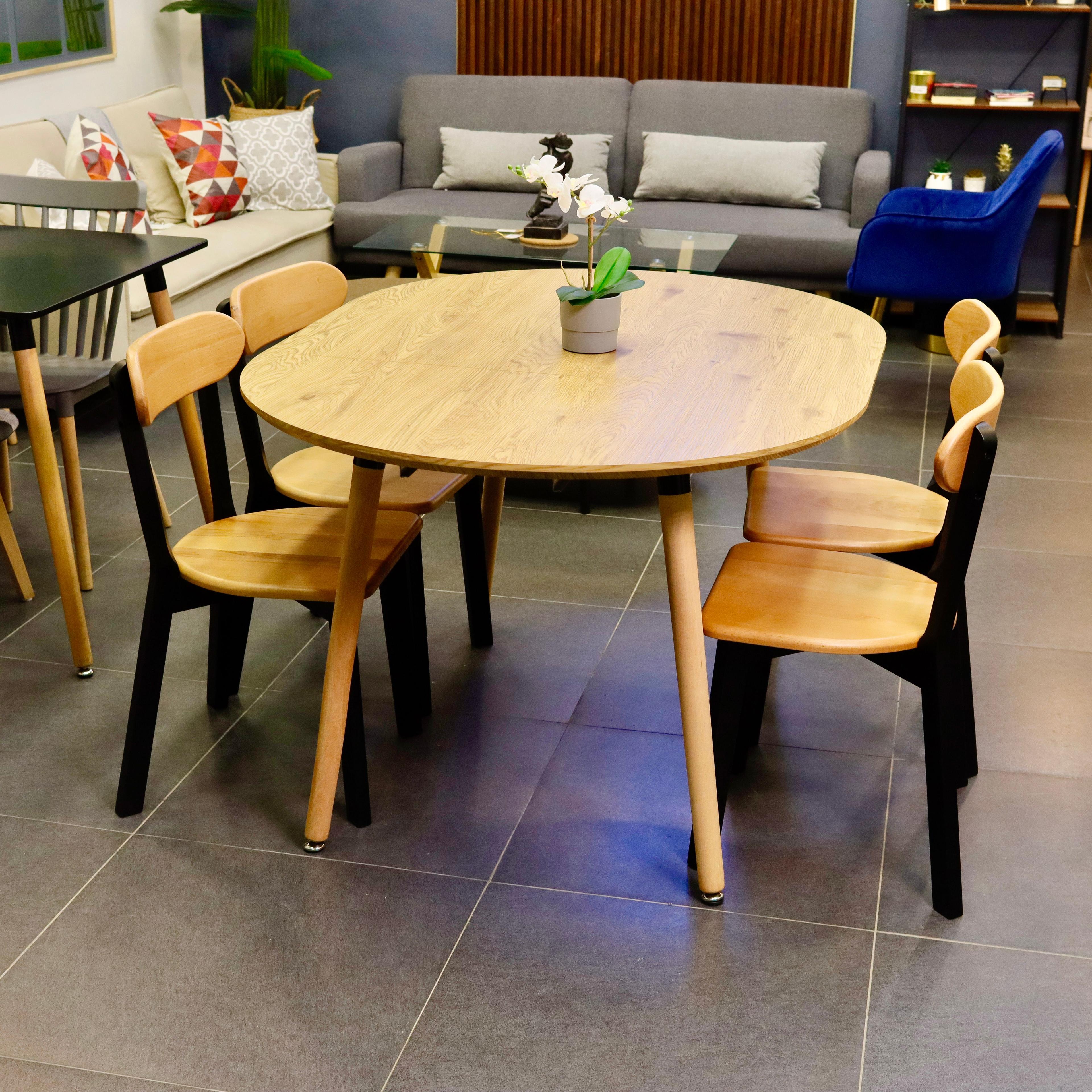 Mesa Extensible Negro 100cm a 180cm -7