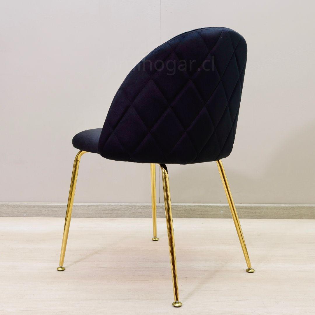 Pack 4 Sillas B Gold Negro -5