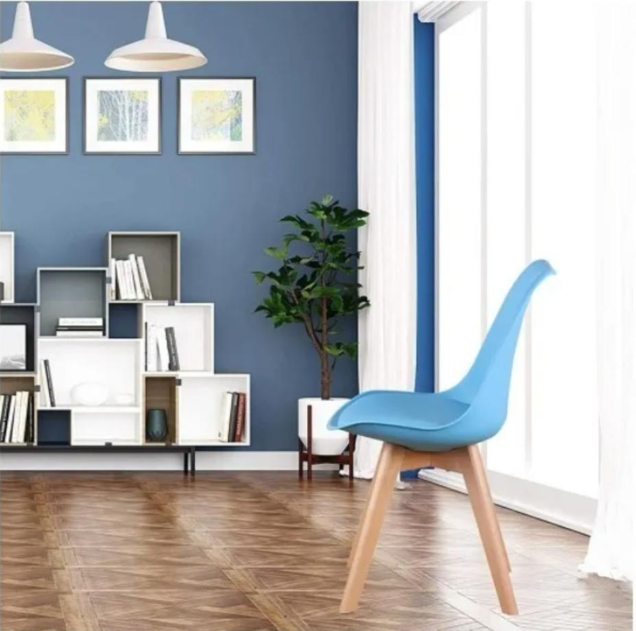 Silla Eames acolchada oak celeste-2