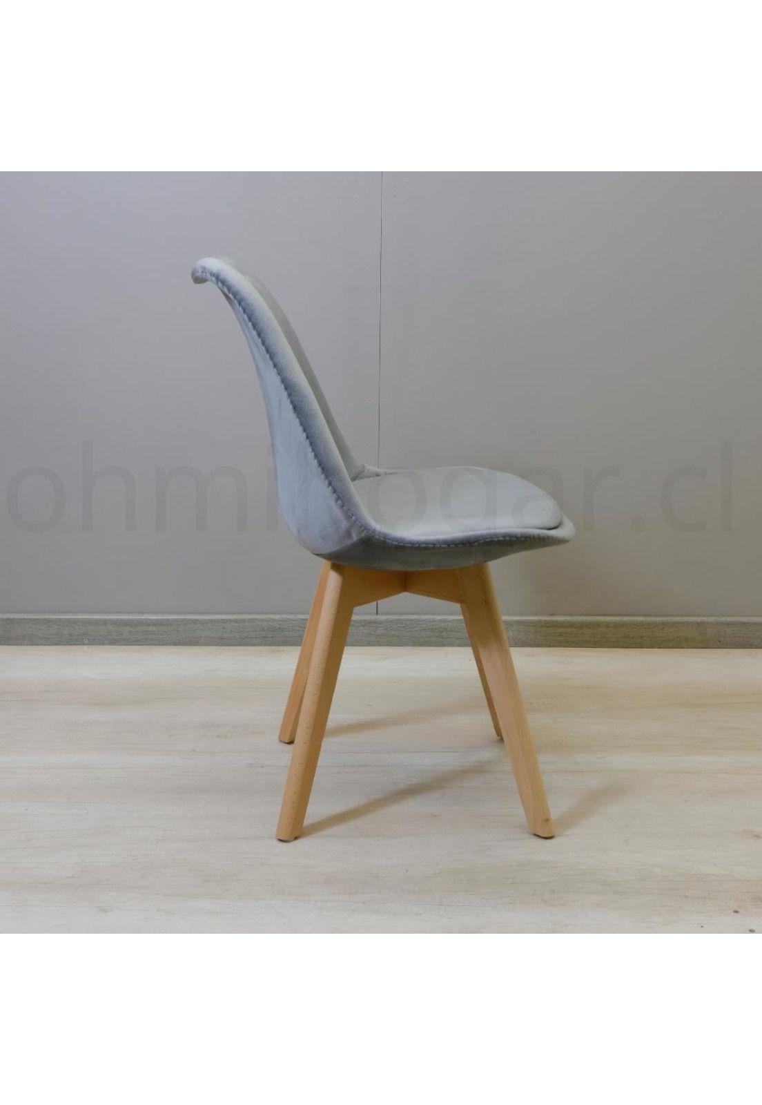 Silla Eames Tulip Velvet Acolchada-2