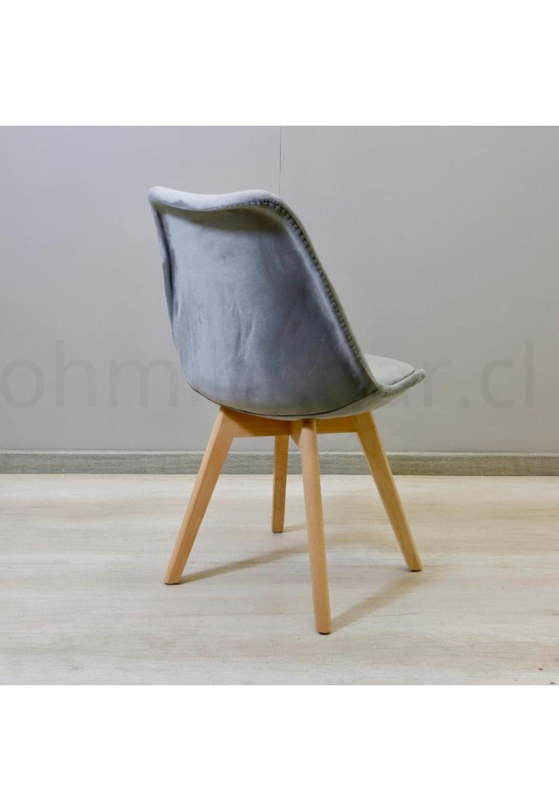 Silla Eames Tulip Velvet Acolchada-3