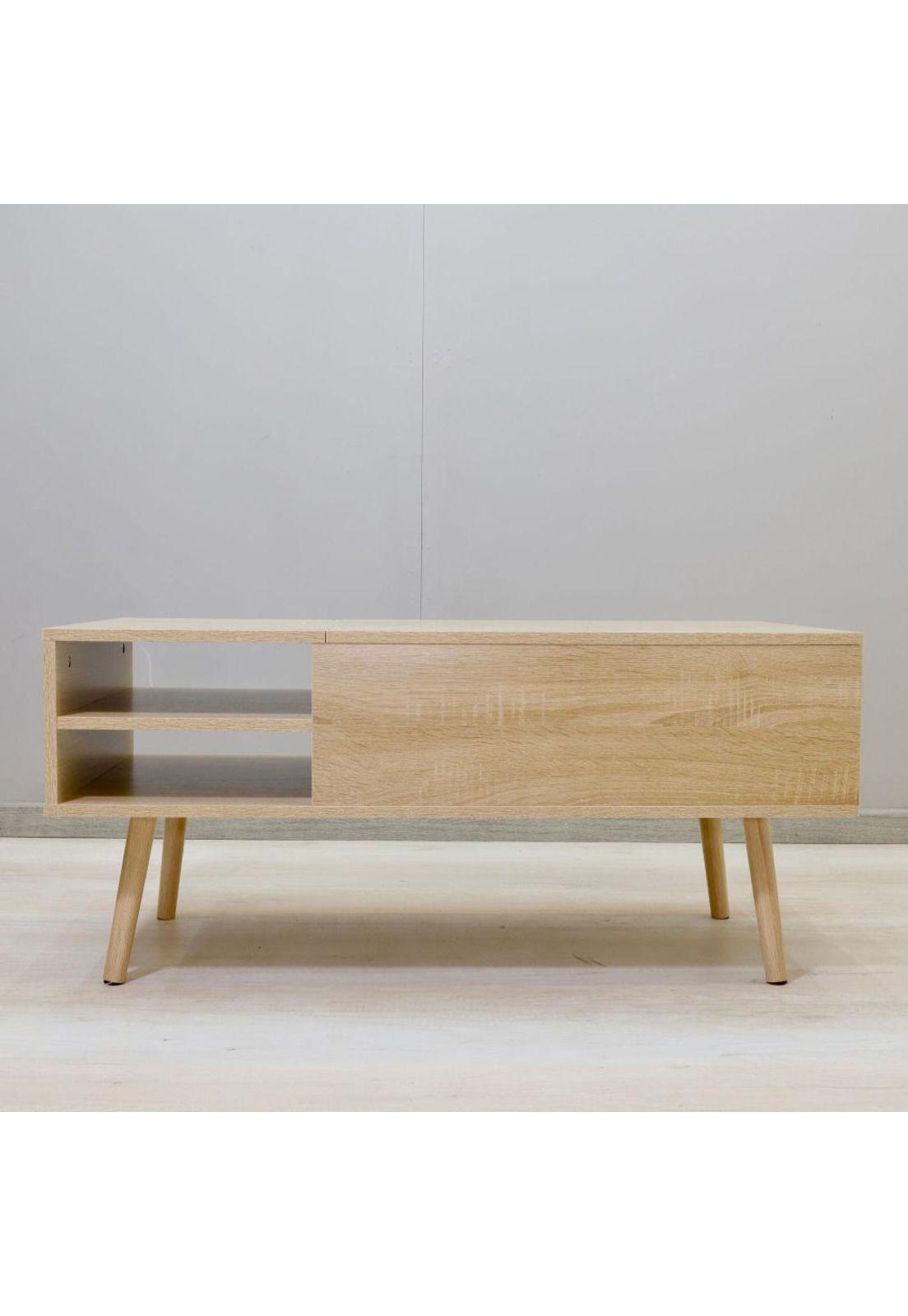 Mesa de Centro Minimal Multifuncional 100x50x45cm-3