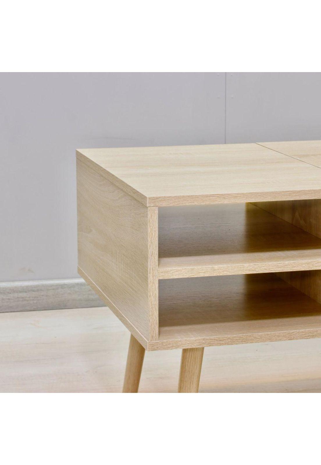 Mesa de Centro Minimal Multifuncional 100x50x45cm-7