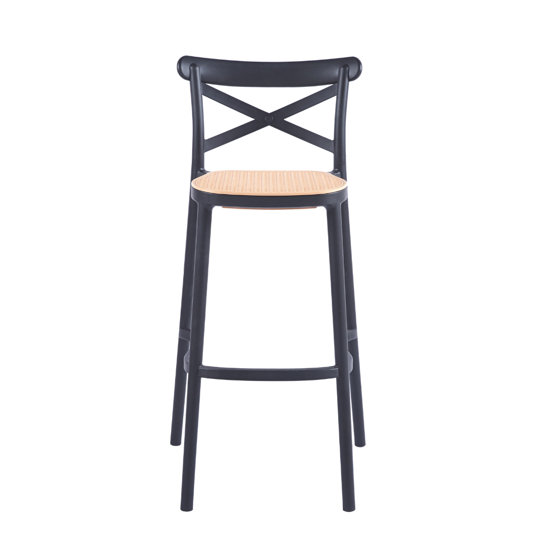 Pack 4 Taburetes Crossback Basic Negro 76cm -7