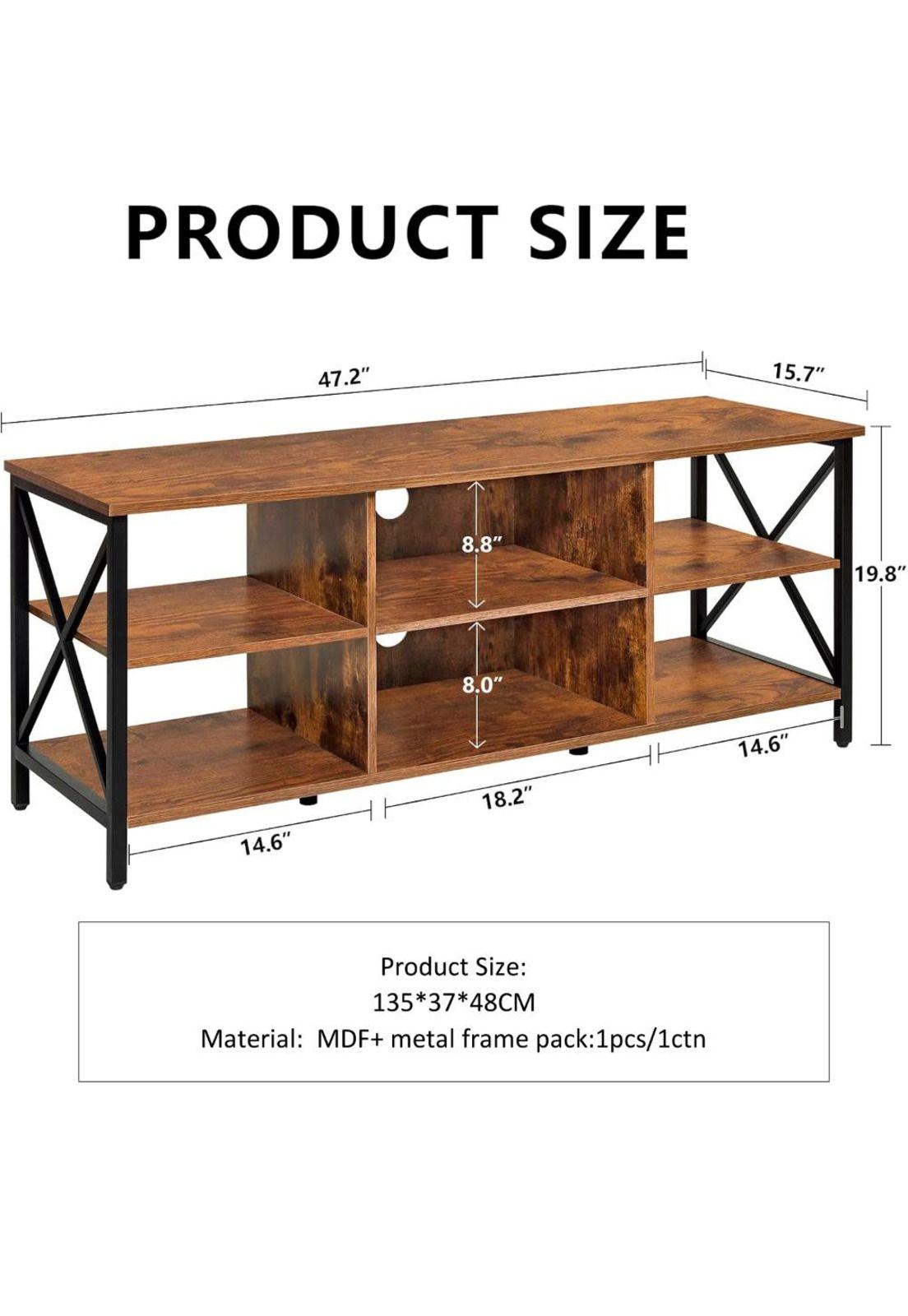 Rack de TV Industrial Toast Wood 135x37cm-3