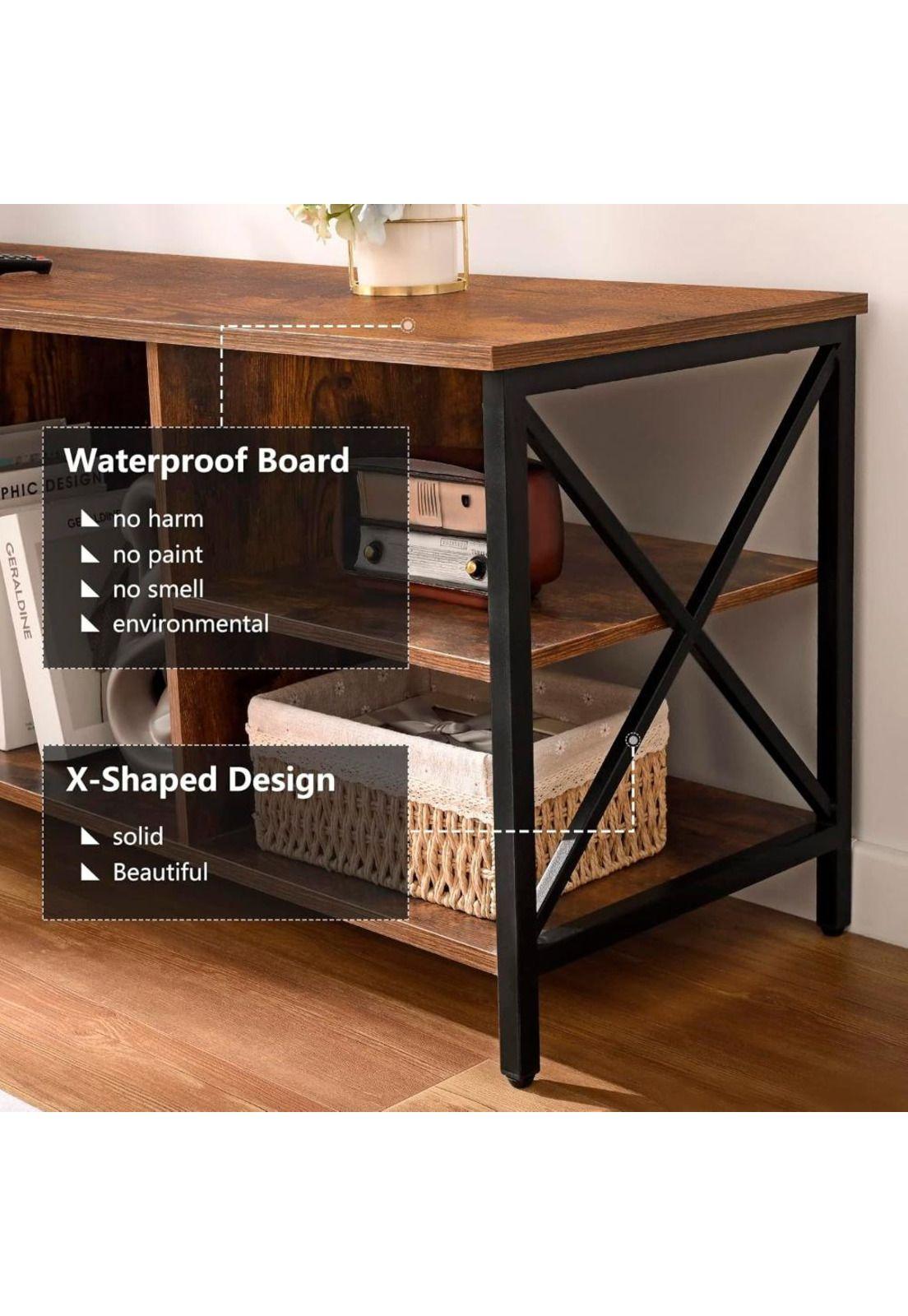 Rack de TV Industrial Toast Wood 135x37cm-5