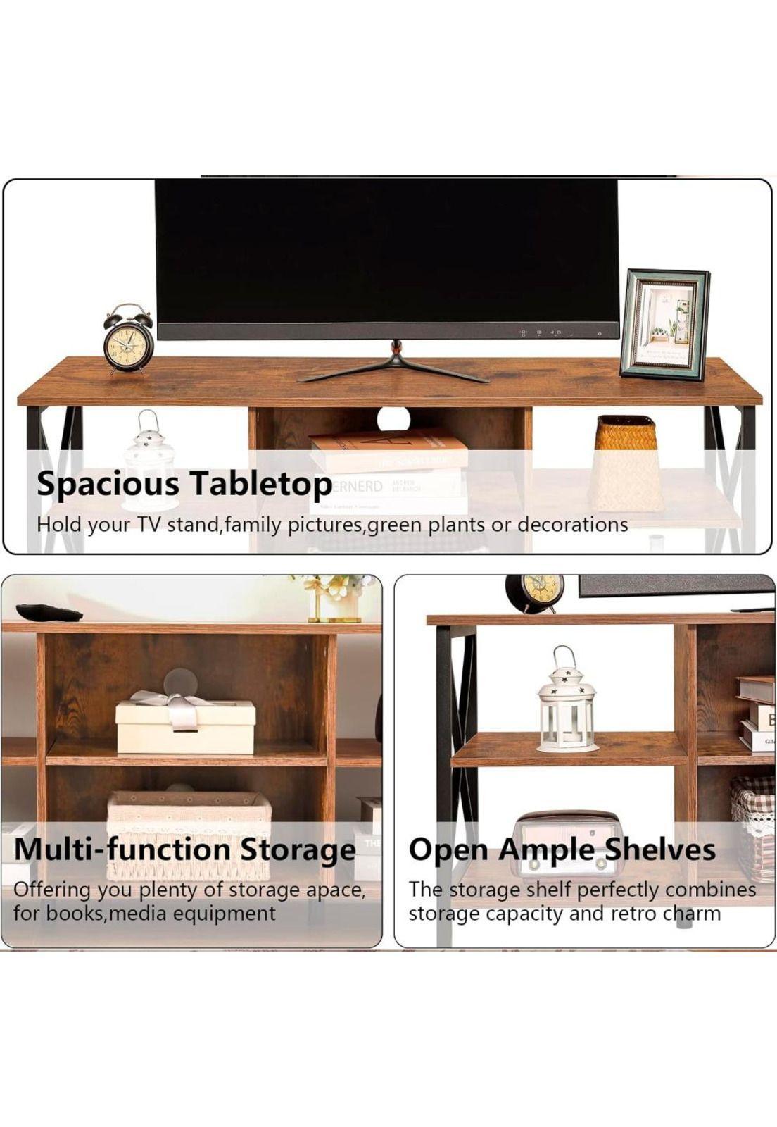 Rack de TV Industrial Toast Wood 135x37cm-6
