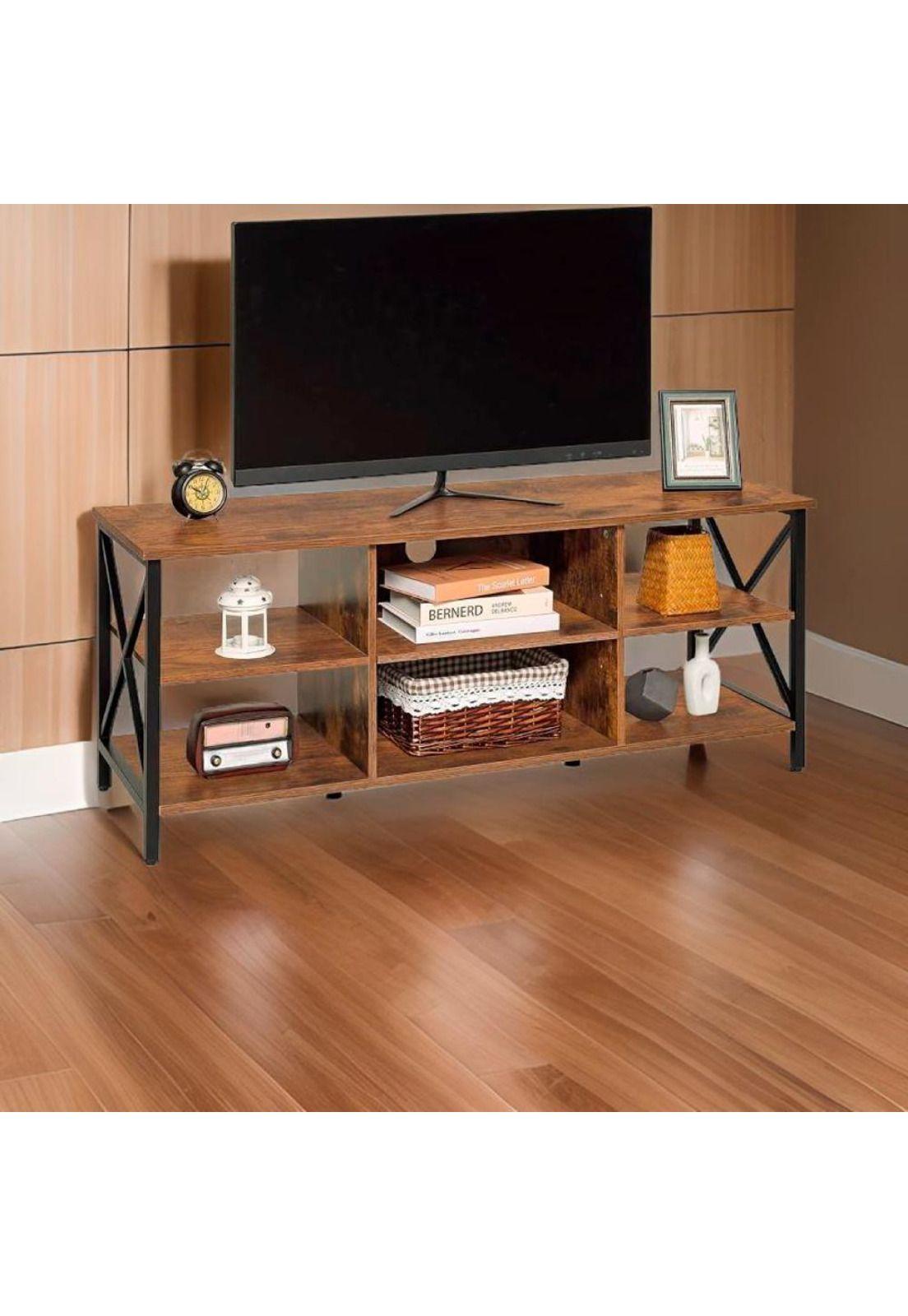 Rack de TV Industrial Toast Wood 135x37cm-8