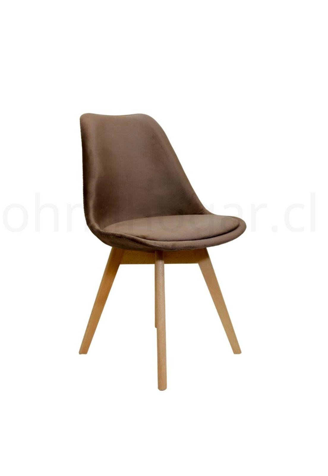 Pack de 2 Sillas Eames Tulip Velvet Acolchada-0