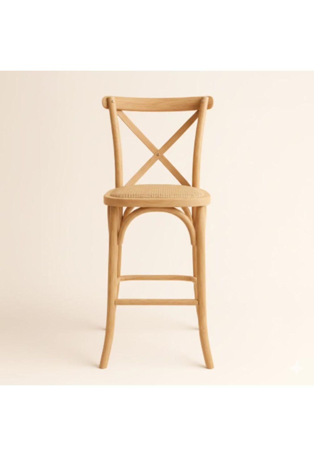 Taburete Crossback 66cm de Madera-2