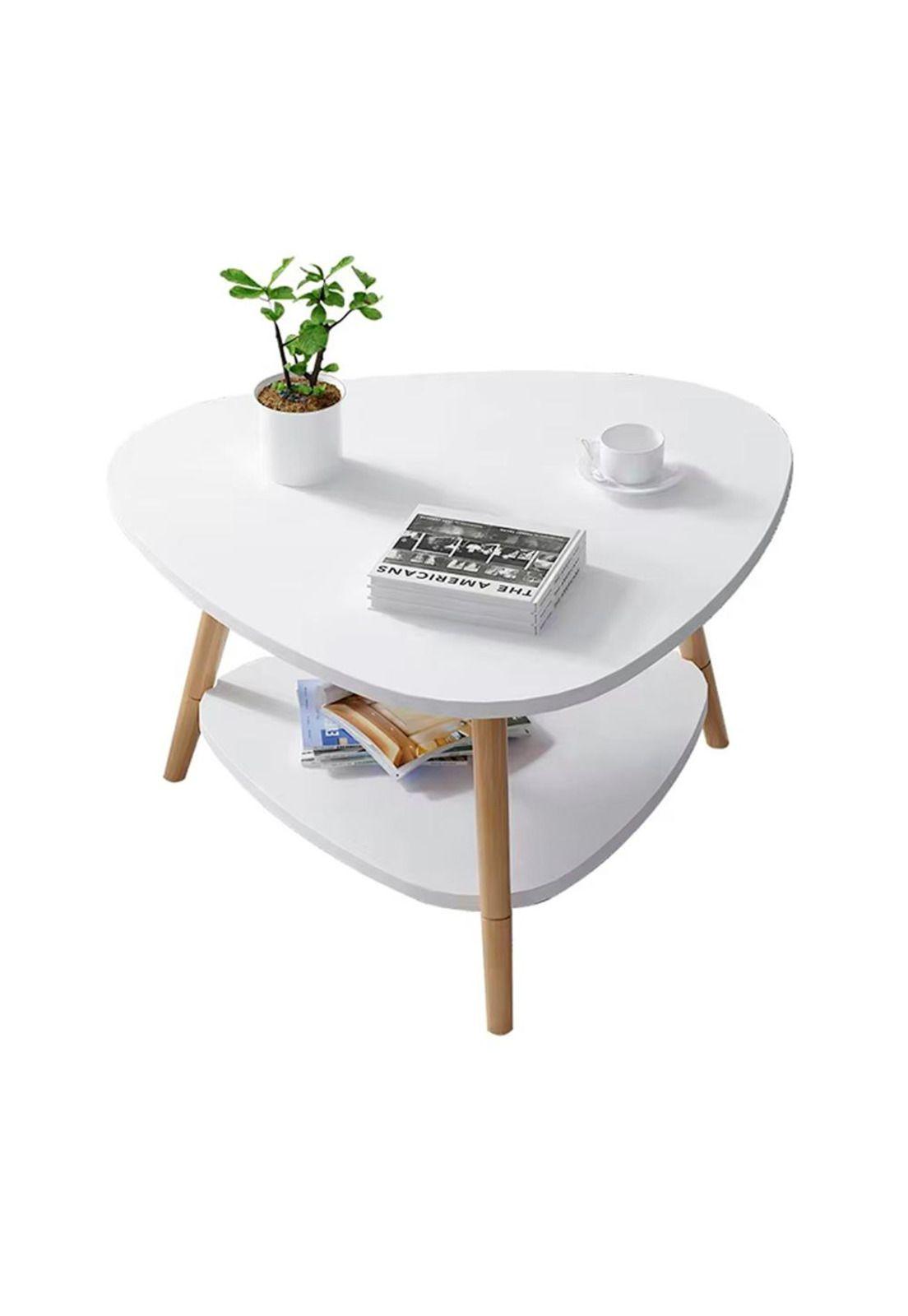 Mesa lateral auxiliar doble nivel 60*60*42cm Chic Home-0