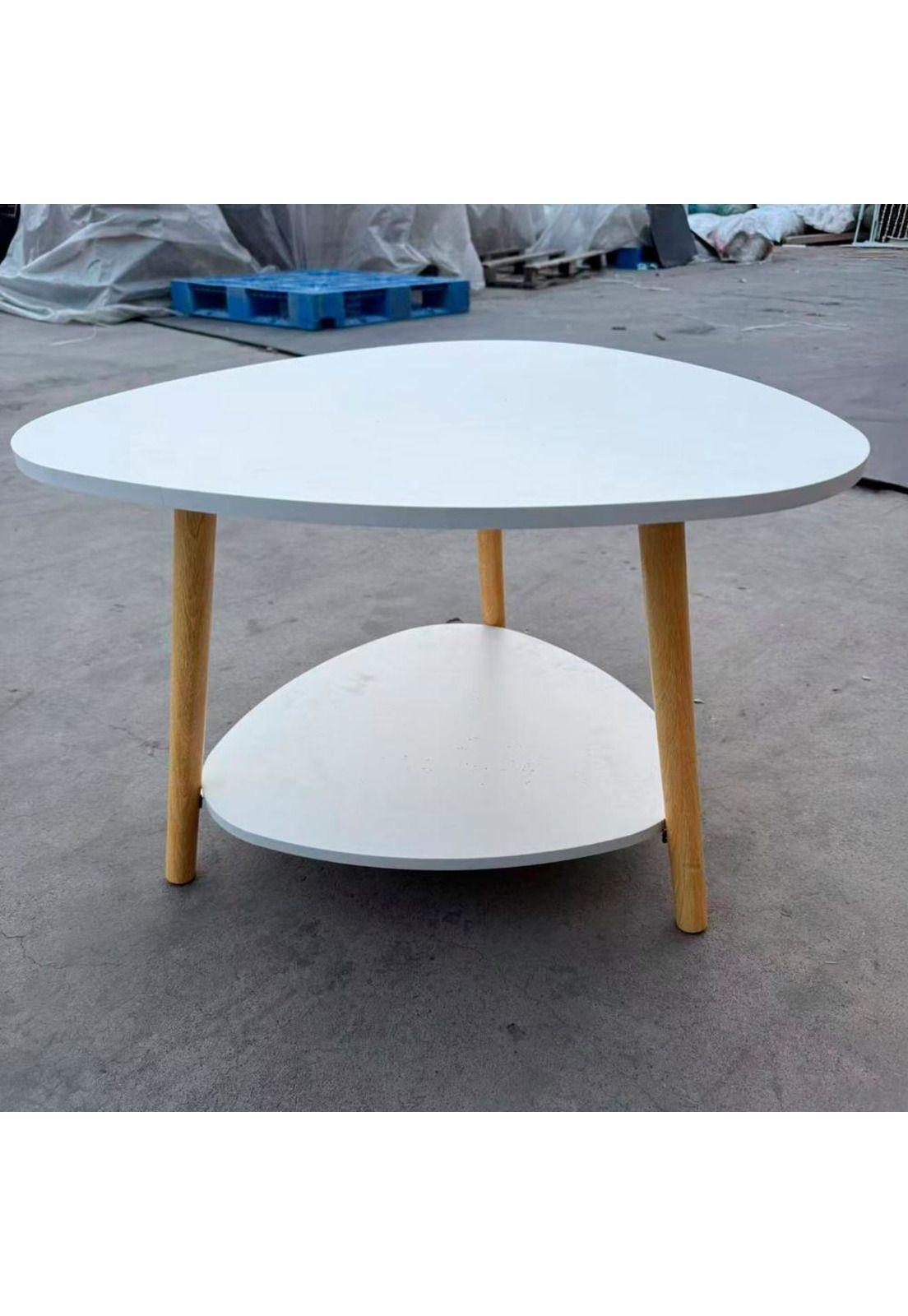 Mesa lateral auxiliar doble nivel 60*60*42cm Chic Home-2