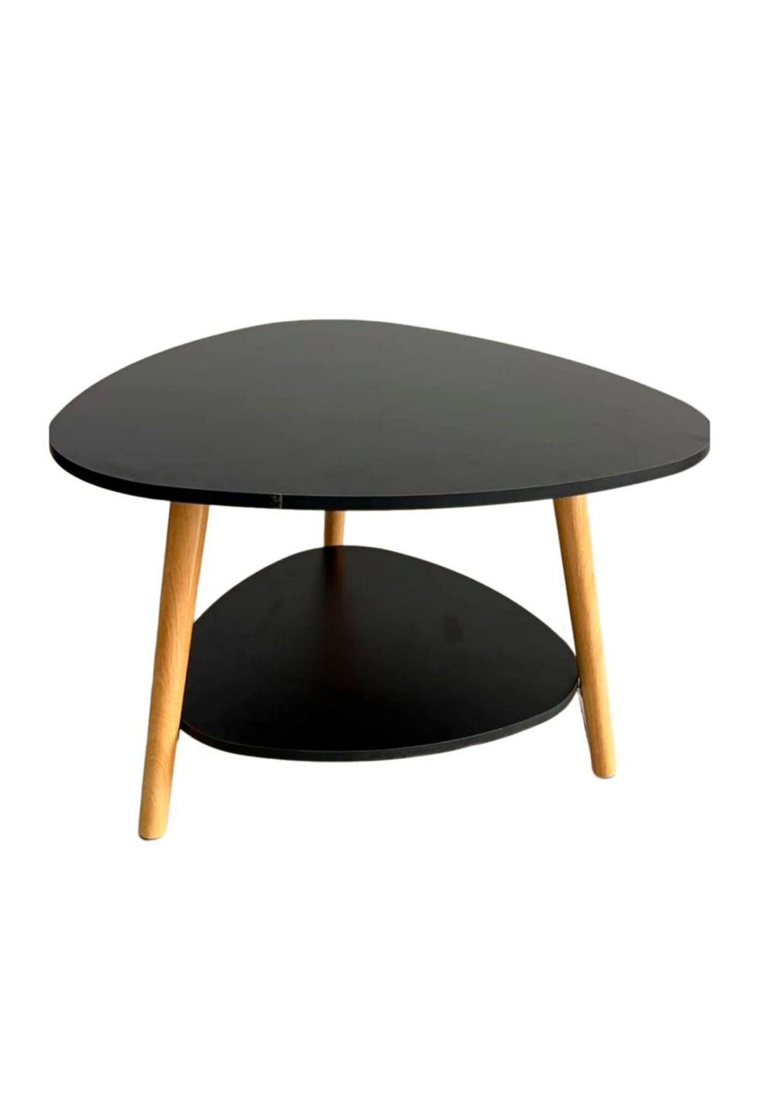 Mesa lateral auxiliar doble nivel 60*60*42cm Chic Home-0