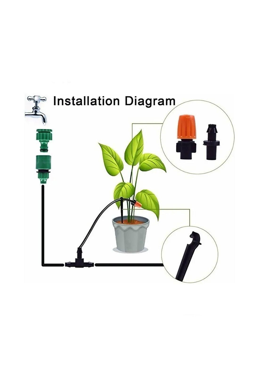 Kit De Riego Sistema Automático Por Goteo/aspersor 25m-3
