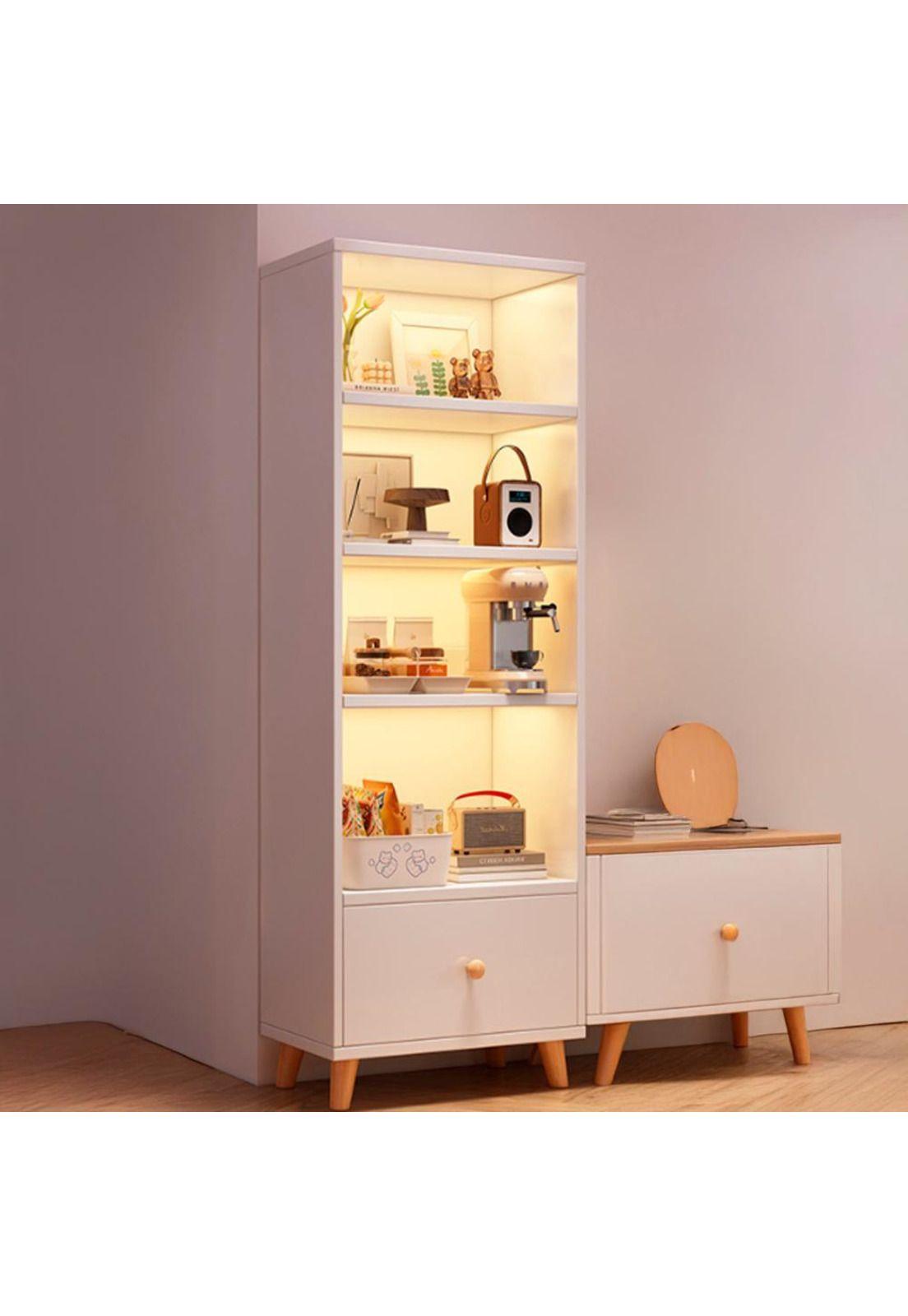 Estante Librero 30x50x180cm Blanco Chic Home-2