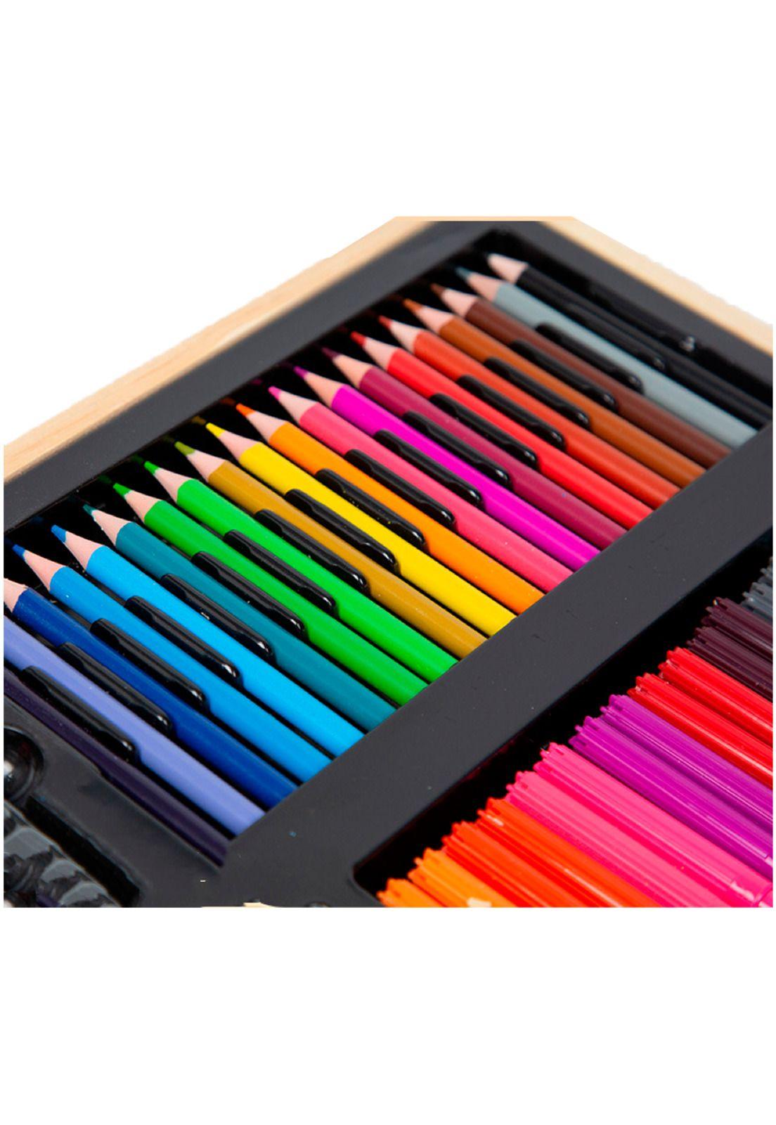 Kit Dibujo Nino 180pcs Maleta Madera-3