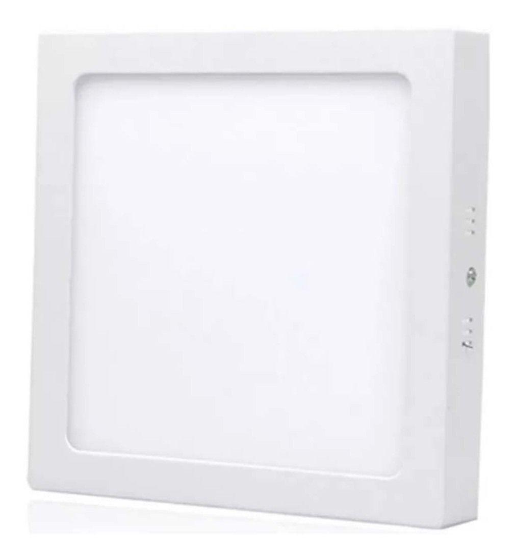 Foco Panel Plafón Led 18w Sobrepuesto Cuadrado Frio-3