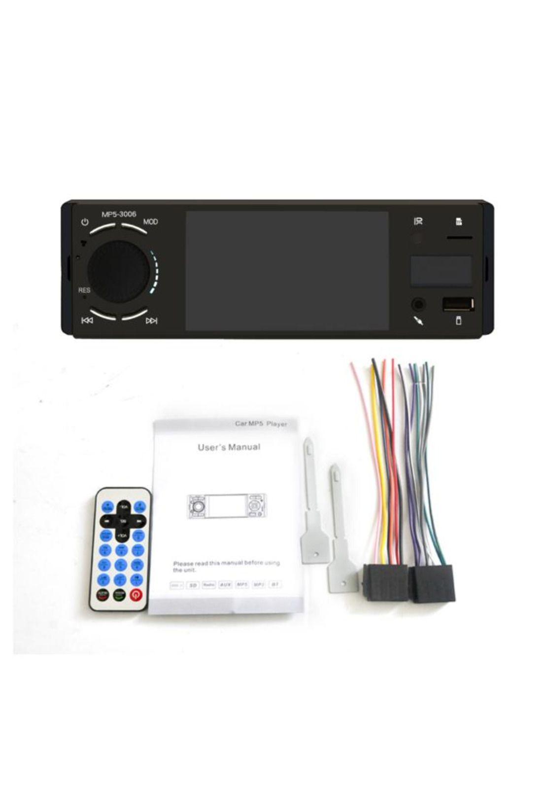 Radio Auto 1 Din con pantalla + Bluetooth +  Control-0