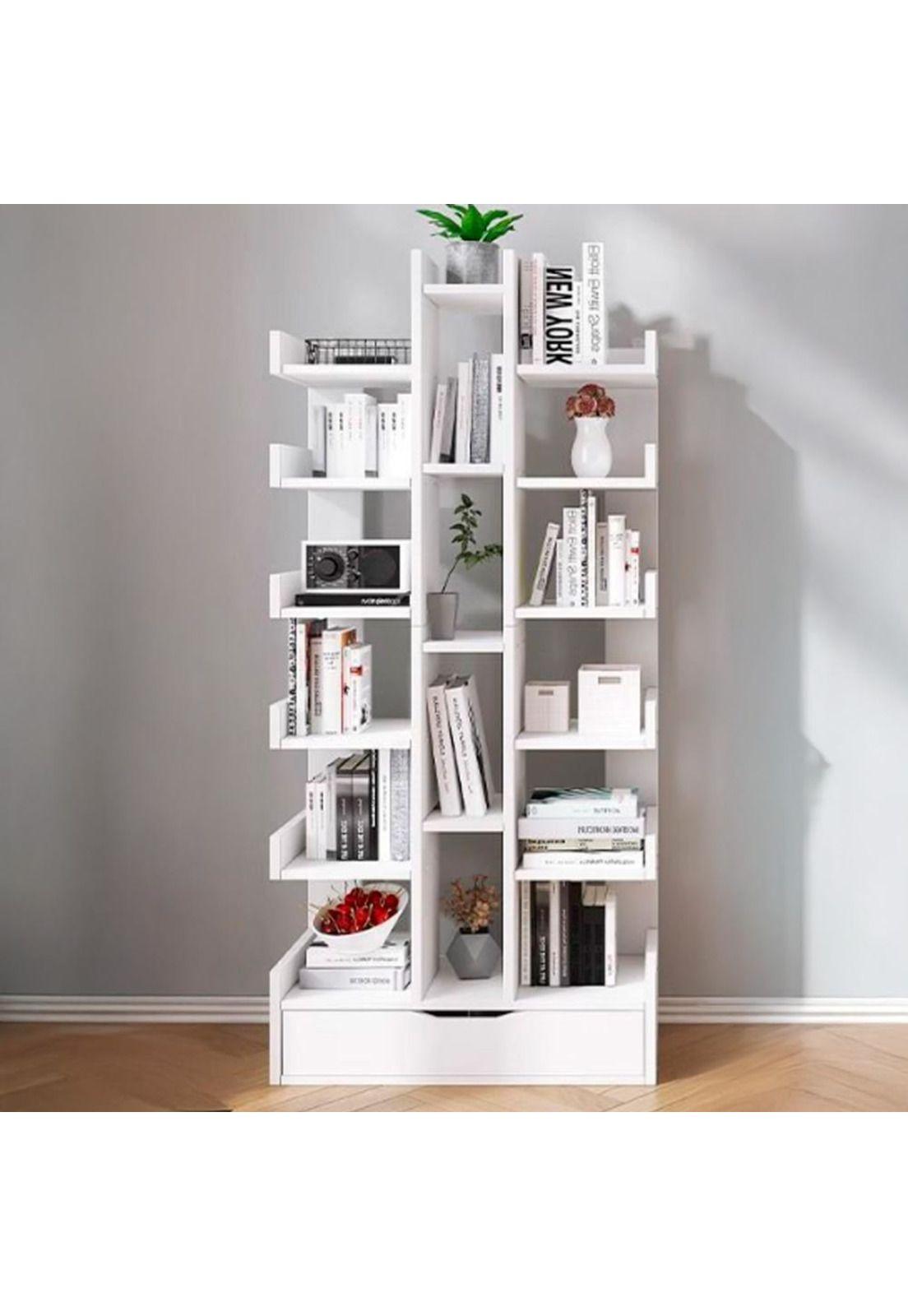 Estante Librero Blanco 51*18*168cm Chic Home-2