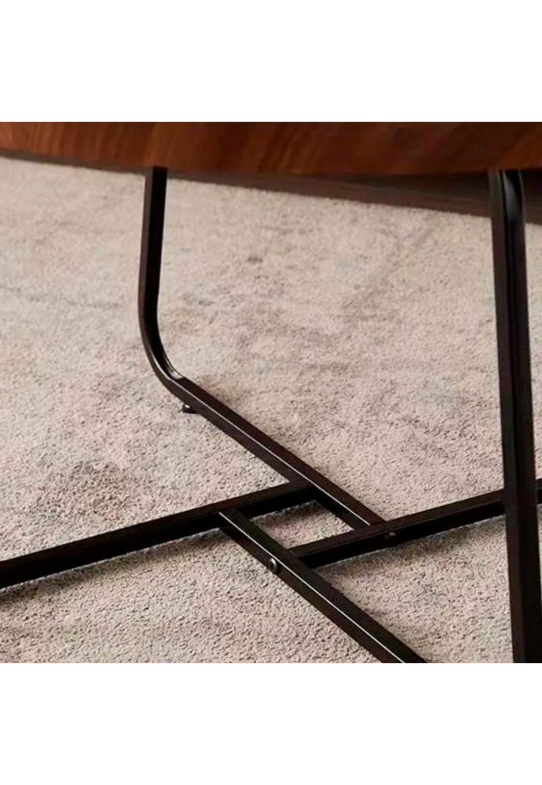 Juego Mesa De Centro Living 80+60cm color madera Chic Home-3