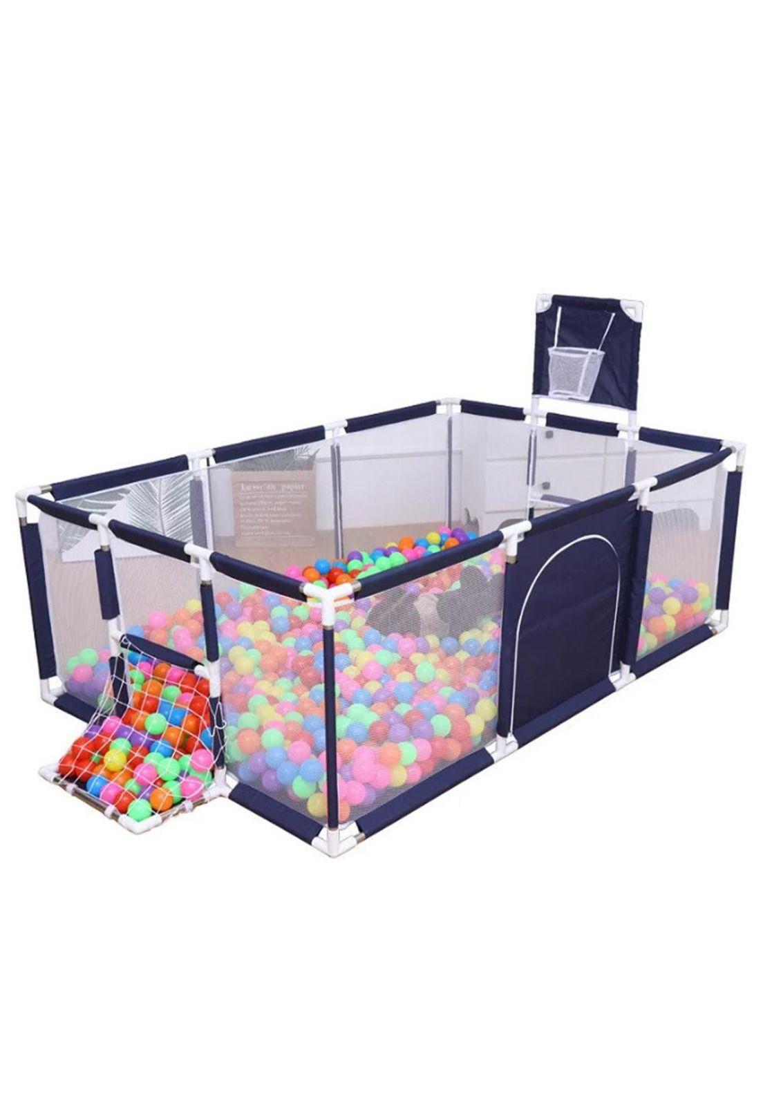 Corral Seguridad Bebes Con Aro De Basket 180cm Colores-0
