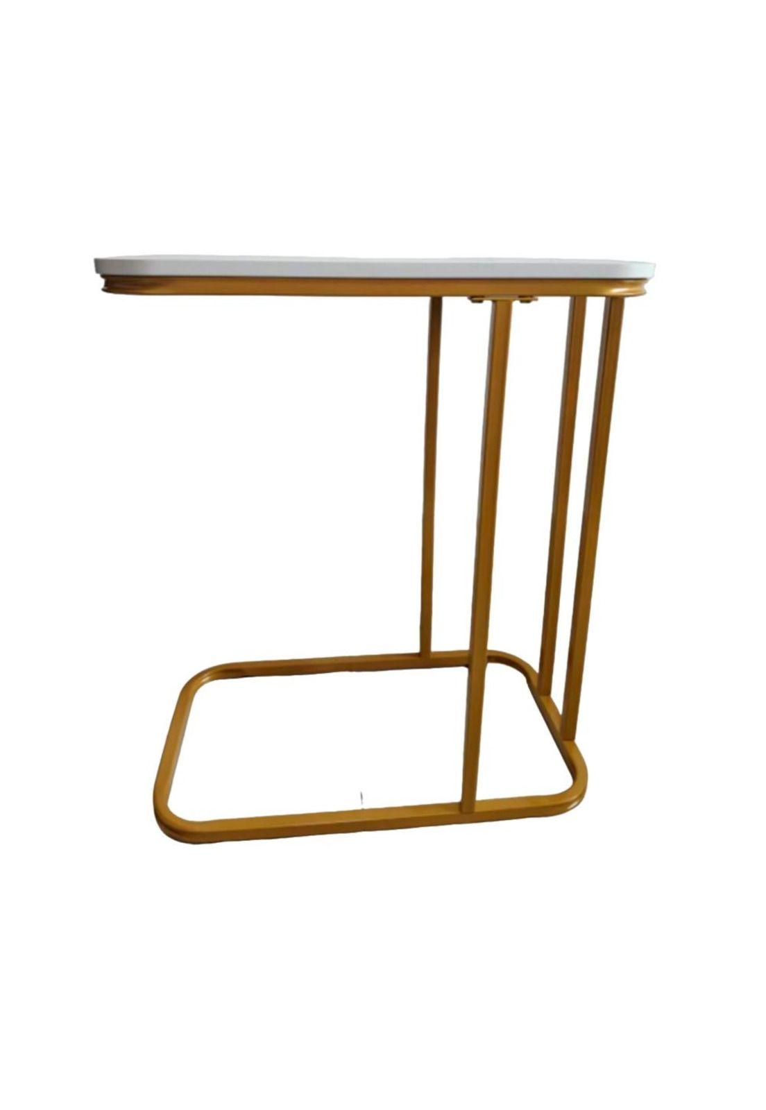Mesa lateral auxiliar rectangular diseño marmol Chic Home-2