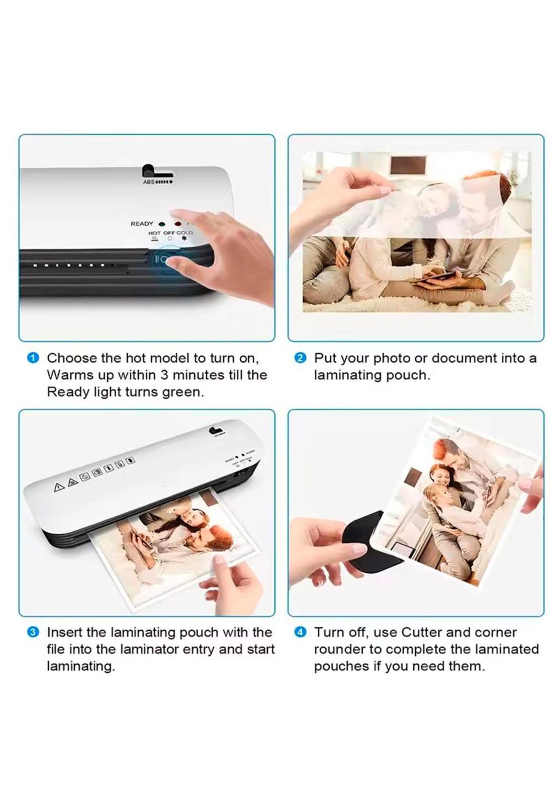 Laminadora Enmicadora Térmica+cortador De Papel+300micas-4