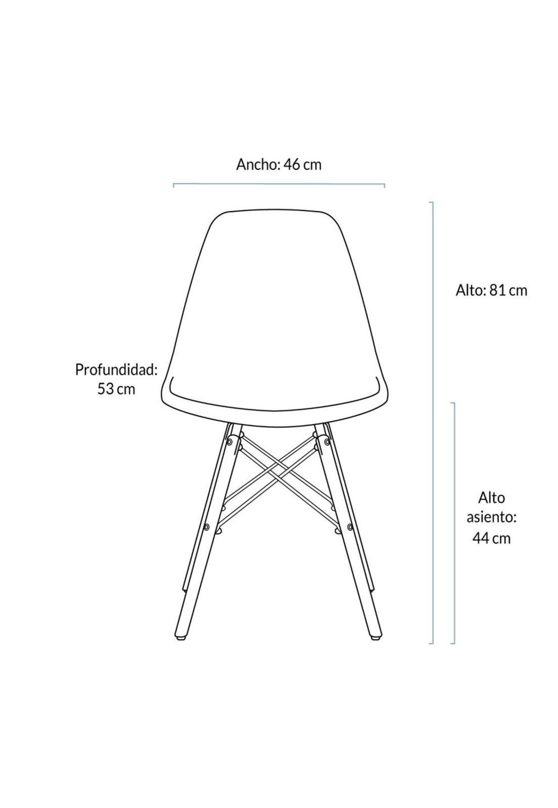 Silla Eames Paris Para Comedor Colores-3