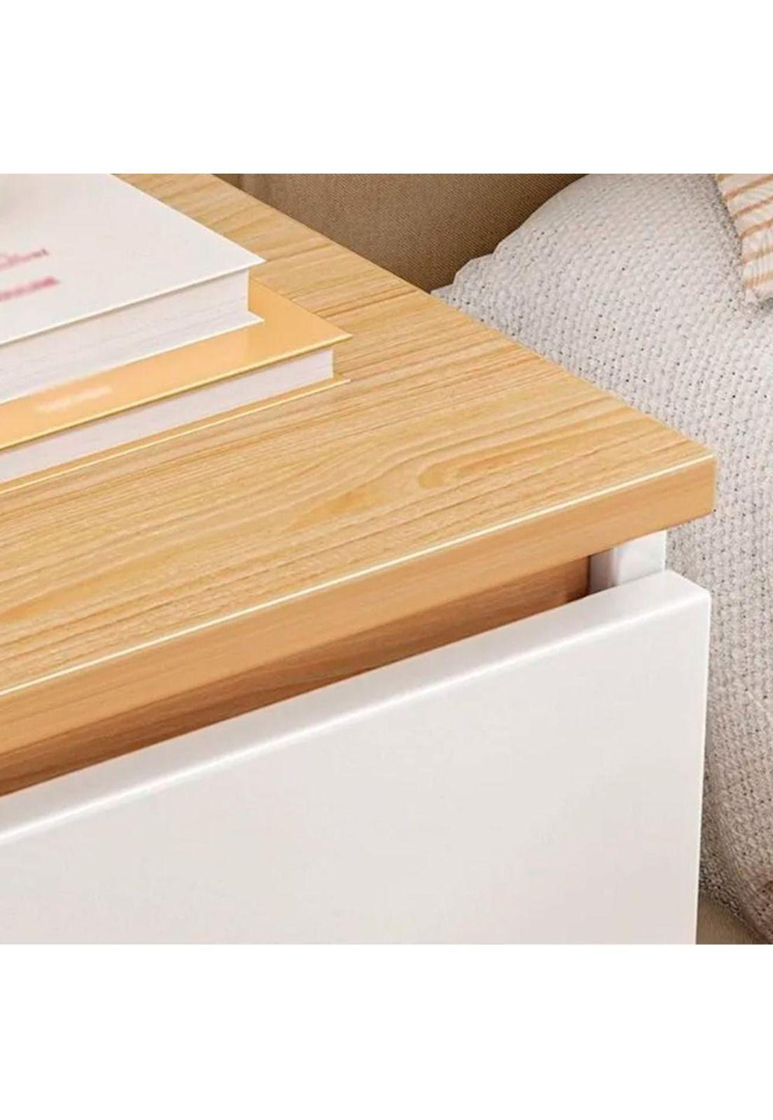 Velador con dos cajones 40x30x41cm Chic Home-3