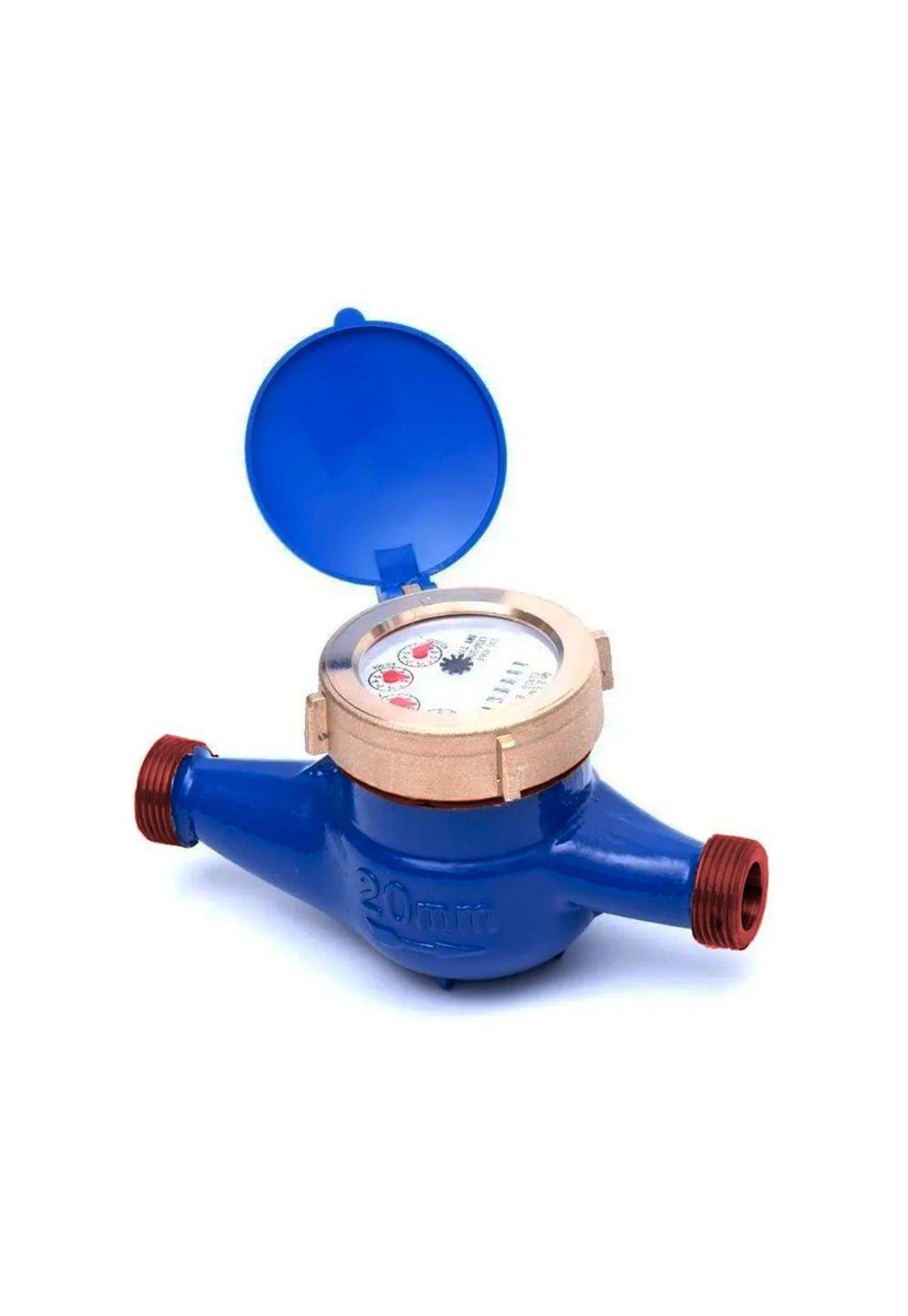 Medidor Remarcador De Agua Con Terminales De Conexión 3/4 Acero-1