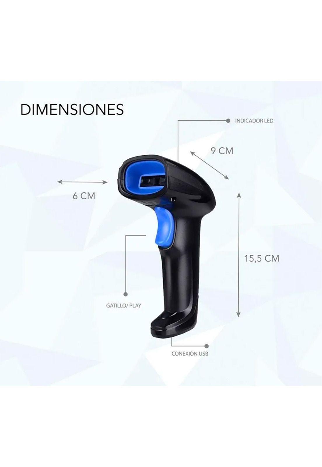 Lector Escáner De Código De Barras Inalámbrico 2.4g Pistola-1