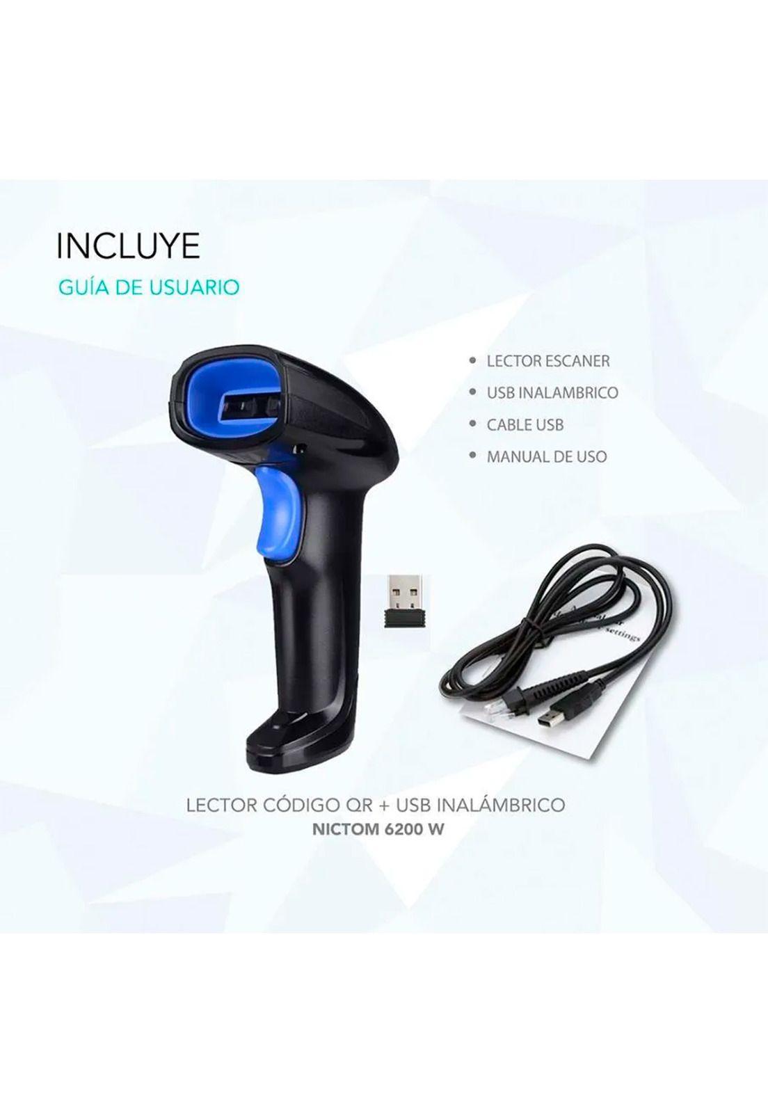 Lector Escáner De Código De Barras Inalámbrico 2.4g Pistola-3