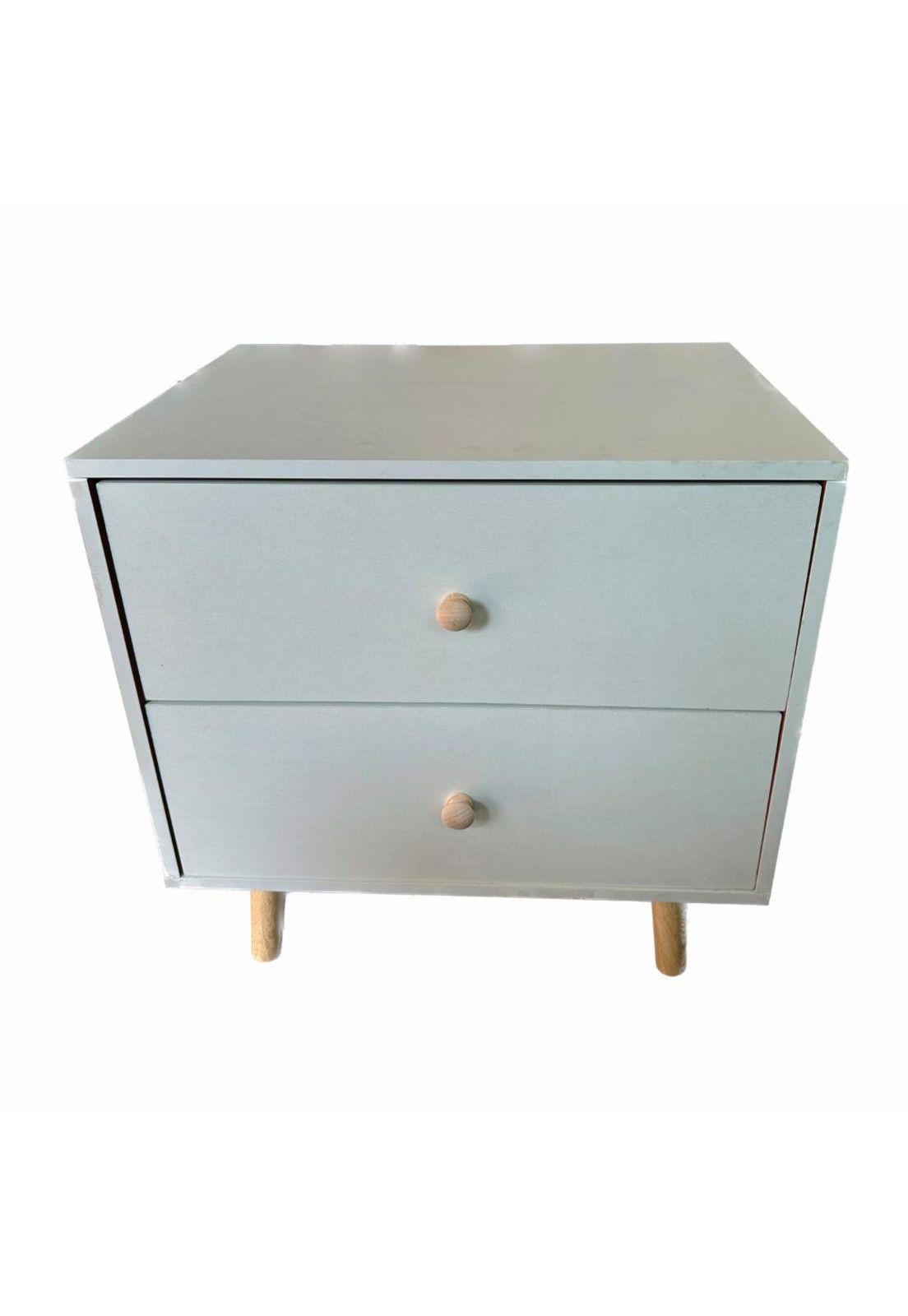 Velador Premium doble cajon 48x35x45cm Chic Home-2